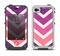 The Purple Scratched Texture Chevron Zigzag Pattern Apple iPhone 4-4s LifeProof Fre Case Skin Set