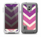 The Purple Scratched Texture Chevron Zigzag Pattern Skin for the Samsung Galaxy S5 frē LifeProof Case