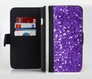 The Purple Shaded Sequence Ink-Fuzed Leather Folding Wallet Credit-Card Case for the Apple iPhone 6/6s, 6/6s Plus, 5/5s and 5c