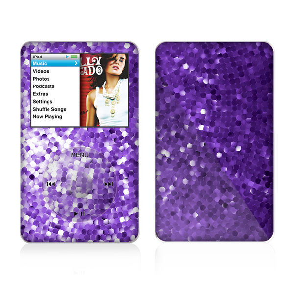 The Purple Shaded Sequence Skin For The Apple iPod Classic