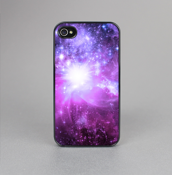 The Purple Space Neon Explosion Skin-Sert for the Apple iPhone 4-4s Skin-Sert Case