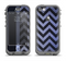 The Purple Textured Chevron Pattern Apple iPhone 5c LifeProof Nuud Case Skin Set