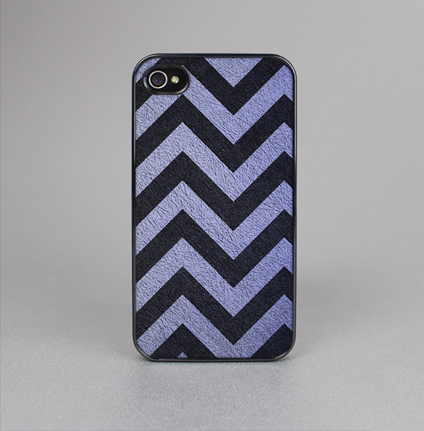 The Purple Textured Chevron Pattern Skin-Sert for the Apple iPhone 4-4s Skin-Sert Case