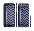 The Purple Textured Chevron Pattern Sectioned Skin Series for the Apple iPhone 6s Plus