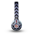 The Purple Textured Chevron Pattern Skin for the Beats by Dre Mixr Headphones