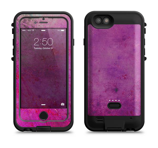 The Purple Water Colors Apple iPhone 6/6s LifeProof Fre POWER Case Skin Set