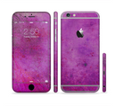 The Purple Water Colors Sectioned Skin Series for the Apple iPhone 6s Plus