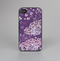 The Purple & White Butterfly Elegance Skin-Sert for the Apple iPhone 4-4s Skin-Sert Case