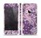The Purple & White Butterfly Elegance Skin Set for the Apple iPhone 5s