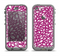 The Purple & White Floral Sprout Apple iPhone 5c LifeProof Nuud Case Skin Set