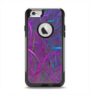 The Purple and Blue Electric Swirels Apple iPhone 6 Otterbox Commuter Case Skin Set