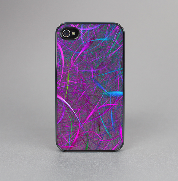 The Purple and Blue Electric Swirels Skin-Sert for the Apple iPhone 4-4s Skin-Sert Case