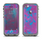 The Purple and Blue Paintburst Apple iPhone 5c LifeProof Fre Case Skin Set