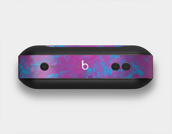 The Purple and Blue Paintburst Skin Set for the Beats Pill Plus