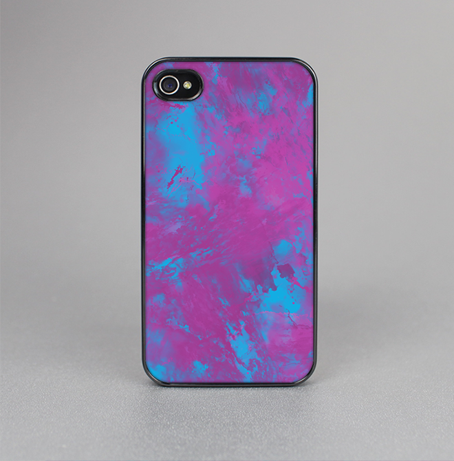 The Purple and Blue Paintburst Skin-Sert for the Apple iPhone 4-4s Skin-Sert Case