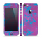 The Purple and Blue Paintburst Skin Set for the Apple iPhone 5