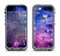 The Purple and Blue Scattered Stars Apple iPhone 5c LifeProof Fre Case Skin Set