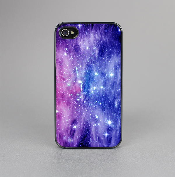 The Purple and Blue Scattered Stars Skin-Sert for the Apple iPhone 4-4s Skin-Sert Case