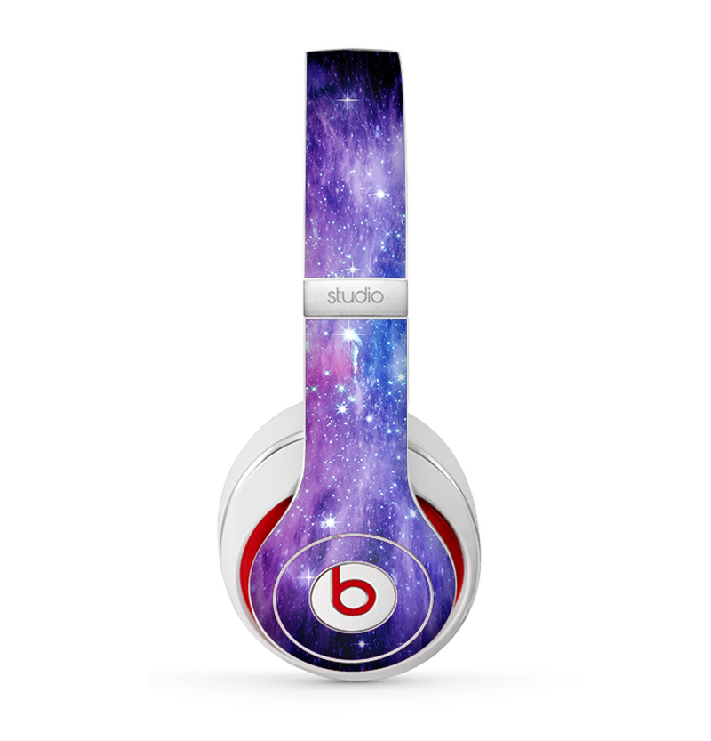 The Purple and Blue Scattered Stars Skin for the Beats by Dre Studio (2013+ Version) Headphones