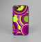 The Purple and Green Layered Vector Circles Skin-Sert for the Apple iPhone 4-4s Skin-Sert Case