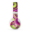 The Purple and Green Layered Vector Circles Skin for the Beats by Dre Studio (2013+ Version) Headphones