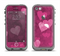 The Purple and Pink Layered Hearts Apple iPhone 5c LifeProof Fre Case Skin Set