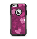 The Purple and Pink Layered Hearts Apple iPhone 6 Otterbox Commuter Case Skin Set