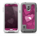 The Purple and Pink Layered Hearts Skin Samsung Galaxy S5 frē LifeProof Case