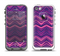 The Purple and Pink Overlapping Chevron V3 Apple iPhone 5-5s LifeProof Fre Case Skin Set