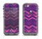 The Purple and Pink Overlapping Chevron V3 Apple iPhone 5c LifeProof Fre Case Skin Set