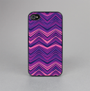 The Purple and Pink Overlapping Chevron V3 Skin-Sert for the Apple iPhone 4-4s Skin-Sert Case
