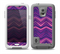 The Purple and Pink Overlapping Chevron V3 Skin for the Samsung Galaxy S5 frē LifeProof Case