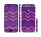 The Purple and Pink Overlapping Chevron V3 Sectioned Skin Series for the Apple iPhone 6 Plus
