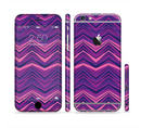 The Purple and Pink Overlapping Chevron V3 Sectioned Skin Series for the Apple iPhone 6s Plus