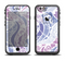 The Purple and White Lace Design Apple iPhone 6 LifeProof Fre Case Skin Set