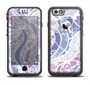 The Purple and White Lace Design Apple iPhone 6/6s LifeProof Fre Case Skin Set