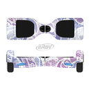 The Purple and White Lace Design Full-Body Skin Set for the Smart Drifting SuperCharged iiRov HoverBoard