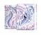 The Purple and White Lace Design Skin Set for the Apple iPad Pro