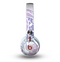 The Purple and White Lace Design Skin for the Beats by Dre Mixr Headphones