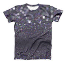 The Purple and blavck Unfocused Orbs of Light ink-Fuzed Unisex All Over Full-Printed Fitted Tee Shirt
