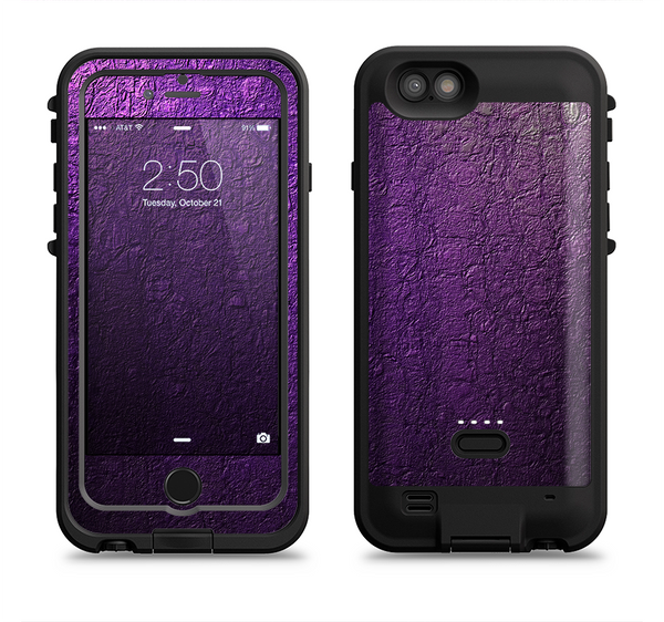the purpled crackled pattern  iPhone 6/6s Plus LifeProof Fre POWER Case Skin Kit