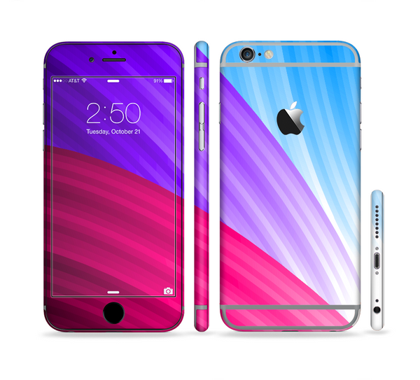 The Radiant Color-Swirls Sectioned Skin Series for the Apple iPhone 6 Plus