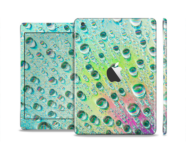 The RainBow WaterDrops Skin Set for the Apple iPad Mini 4