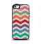The Rainbow Chevron Over Digital Camouflage Apple iPhone 5-5s Otterbox Symmetry Case Skin Set
