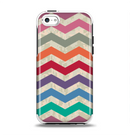 The Rainbow Chevron Over Digital Camouflage Apple iPhone 5c Otterbox Symmetry Case Skin Set
