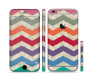 The Rainbow Chevron Over Digital Camouflage Sectioned Skin Series for the Apple iPhone 6s Plus