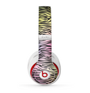 The Rainbow Colored Vector Black Zebra Print Skin for the Beats by Dre Studio (2013+ Version) Headphones