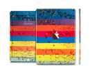 The Rainbow Colored Water Stripes Skin Set for the Apple iPad Pro