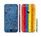 The Rainbow Colored Water Stripes Sectioned Skin Series for the Apple iPhone 6s