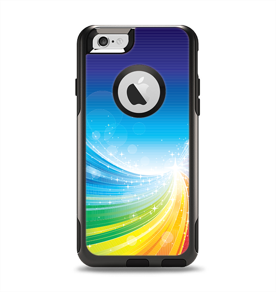 The Rainbow Hd Waves Apple iPhone 6 Otterbox Commuter Case Skin Set